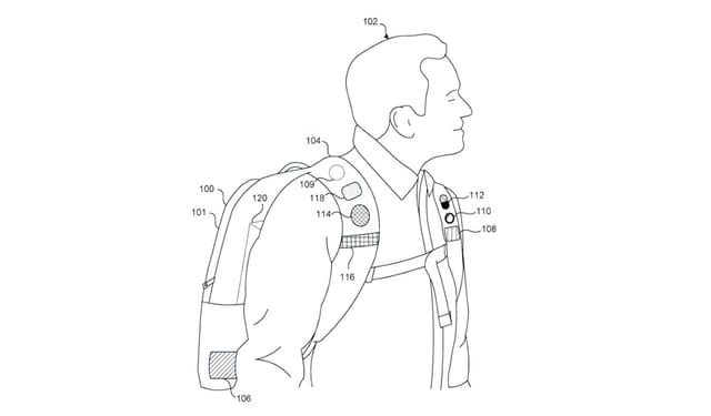 Microsoft、AIリュックサックの特許を申請─センサーで周囲の状況を認識、音声操作も可能
